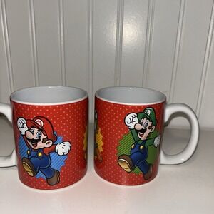 Nintendo Super Mario Luigi And Yoshi Coffee Mug Set Of 2  NWOT
